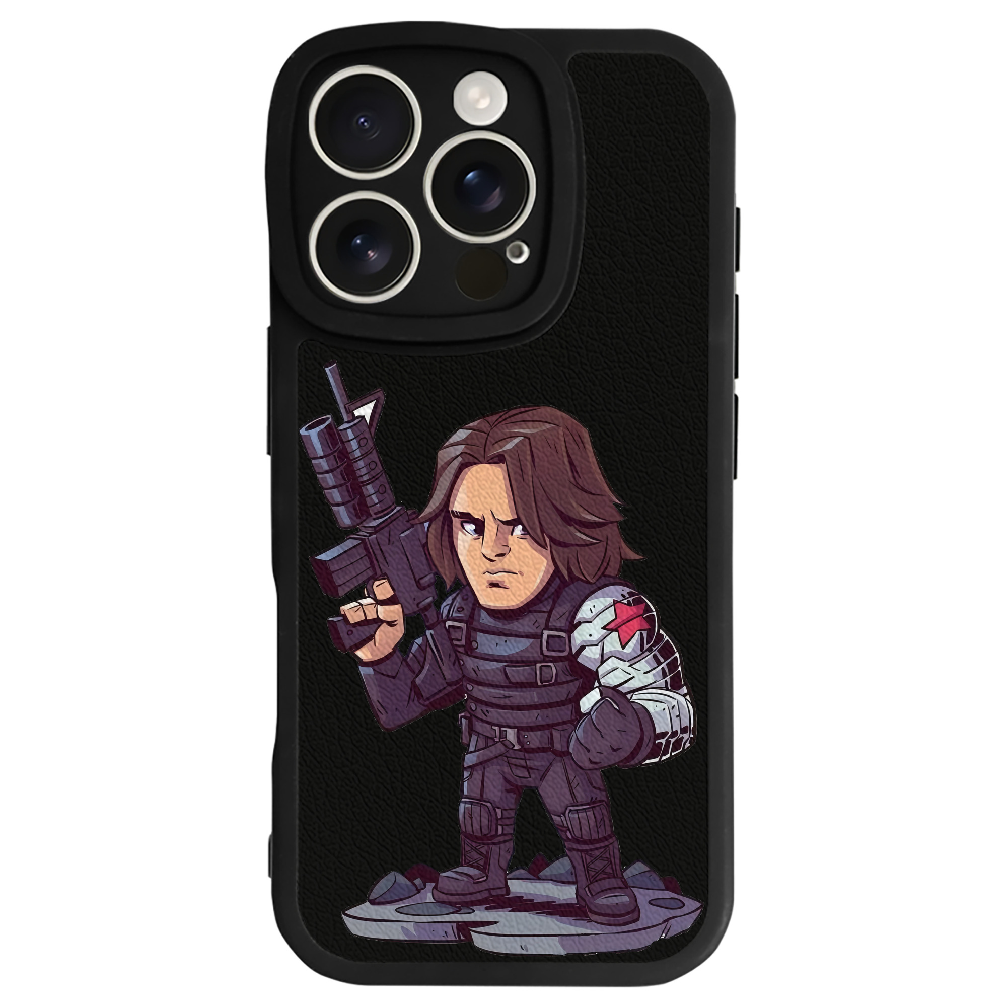 （画像用） アベンジャーズ The Avengers 【iPhone 16シリーズ対応】シリコンスマホケース（レザー調） 材質：シリコン